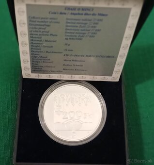 Strieborná pamätná minca 200Sk, 2006, Karol Kuzmány, proof - 2