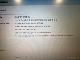 Notebook HP EliteBook 840 G3 i5-6200U / 6GB RAM / SSD + HDD - 2