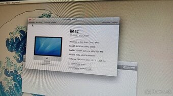 iMac 20 inch mid 2009 - 2