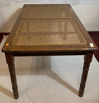 jedalensky stol, drevo, bazar, v 75 cm, d 118 cm, s 78 cm - 2