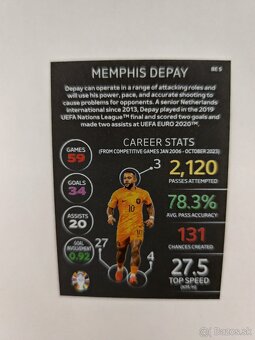 Black Edge topps match attax euro 2024 kartičky. - 2