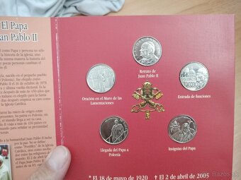 Predám sadu mincí Ján Pavol 2 Malta Vatikán 2005 - 2