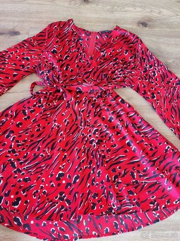 Dámske červené šaty 44 - 2