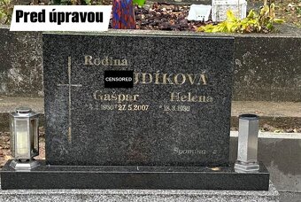 Pomníky renovácia/ obnova - 2