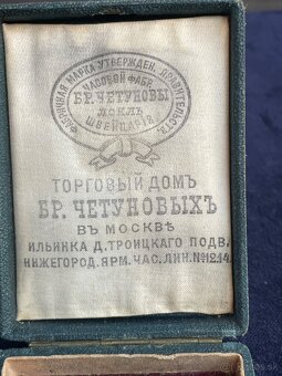 starozitne strieborné hodinky v etui - 2
