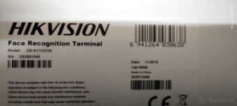Hikvision prístup - rozpoznávanie tváre. - 2