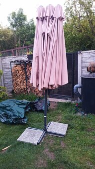 Veľký slnečník 460cm ako nový, ešte v zaruke - 2