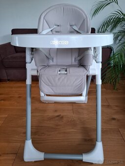 Detská jedálenská stolička Ricokids bielo-šedá - 2