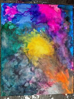 Predávam originálny obraz Nebeský dopad, 50 x 40 cm - 2