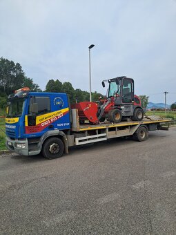 Odtahova sluzba,prevoz strojov a techniky, hydraulicka ruka. - 2