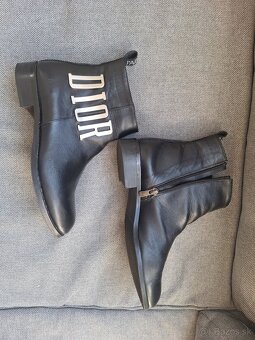 CHRISTIAN DIOR kožené čižmy vel.39 - 2