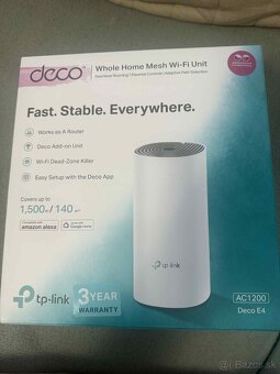 Nerozbaleny WiFi system MESH TP-Link Deco E4 - 2