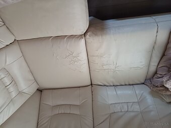 Rohová koženkova sedacka - 2