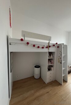 Poschodová posteľ s úložným priestorom a písacím stolom - 2