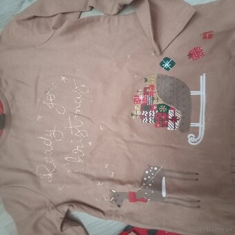 Vianočné oblečenie veľ 110/116 - 2