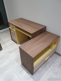 Herný/počítačový PC / písací stôl, zostava - 2