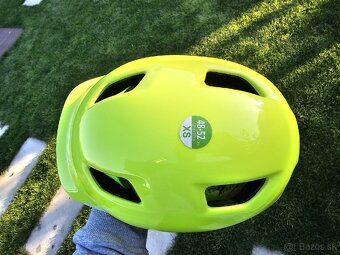 Detská cyklistická prilba 100 žltá - 2