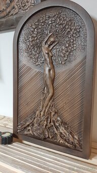 Drevený obraz 62×38cm,hrúbka 5cm buk - - 2
