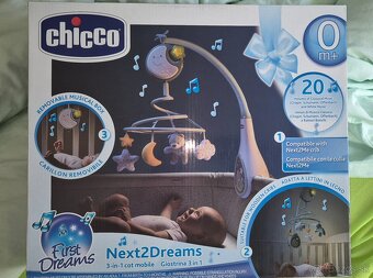 Predám detský hrajúci kolotoc Chicco nad postielku - 2