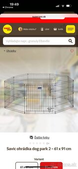 Ohrada pre psy Savic 61x91cm - 2