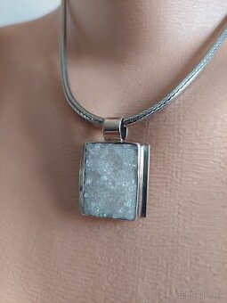 strieborný set s drúzou krištálu/Ŕezervovaný - 2