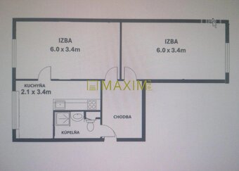 2- izbový byt na  Vranovskej ulici - 2
