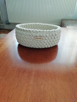 Háčkované košíčky, vianočný darček - 2