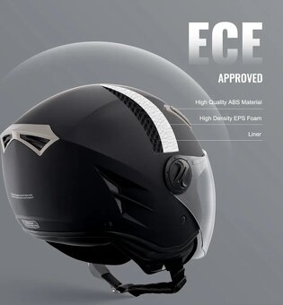 3/4 motocyklová prilba značky VEVOR - XL - 2