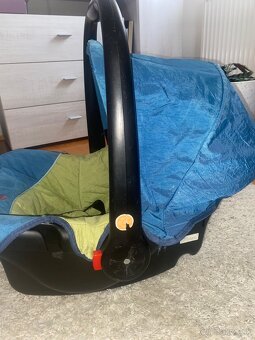 Autosedačka / vajíčko Coneco – modro-zelená - 2