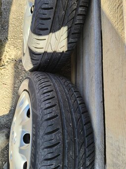 Predám plechové disky na Opel Corsa aj s pneu 185/60 r 14 - 2
