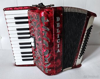 Predam akordeon Delicia Junior 60bas., TOP stav... - 2