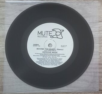 Depeche Mode Australasia 7" Behind The Wheel - 2