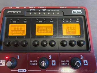 Predám multi efekt ZOOM B3 bass - 2