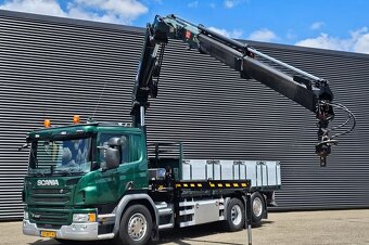 Scania P 410 - 6x2 – Valník + HR-HMF 2120 K2 21 t/m – EURO 6 - 2