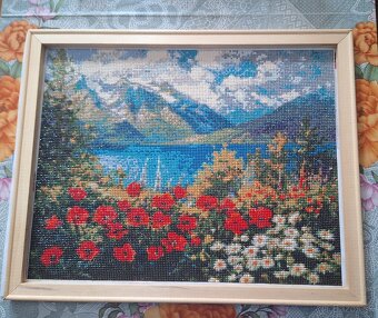 Diamantové maľby – ručná práca, rámované - 2