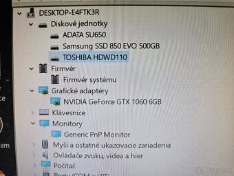 Intel i7 - 8700 CPU 3200Mhz-6 jadrovy - 2