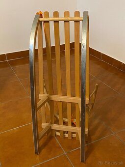 Drevené sánky s opierkou - 2