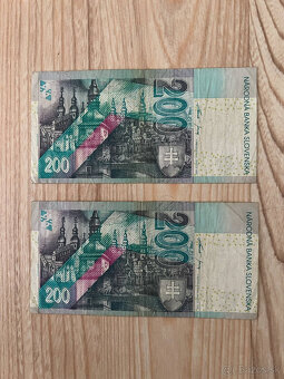 Slovenské bankovky 200 SK rok 1999 séria E - 2