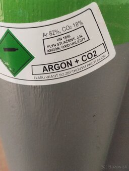 Fľaša Argon, Argon mix 8L. - 2