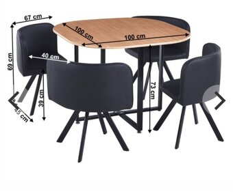 Kuchynsky stol + 4ks stolicky - 2