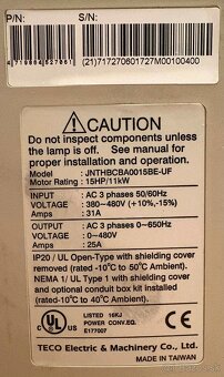 Frekvenčné meniče - 2