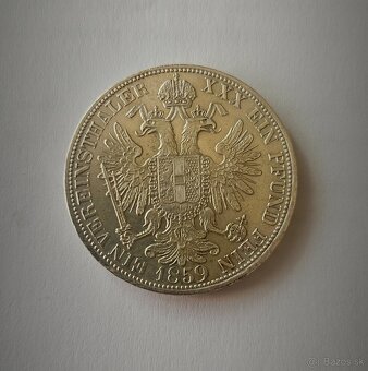 Spolkový Toliar 1859 A František Jozef I. - 2