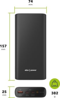 20 000 mAh USB-C Powerbanka až 65W - 2