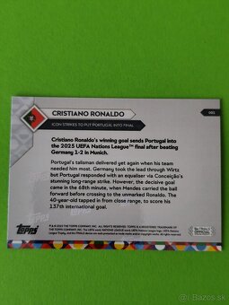 Cristiano Ronaldo - Liga národov UEFA 2025 Topps NOW® Portug - 2