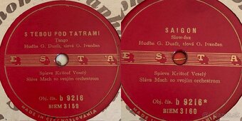 Predám Šelakové platne - František Krištof Veselý G.Dusík .. - 2