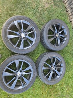 Disky škoda + pneumatiky 225/45 R 17 - 2