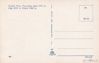 Staré pohľadnice Vysoké Tatry, Žabie a Popradske pleso - 2