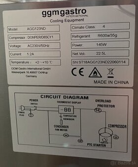 Chladiaca vaňa ggmgastro AGG123ND – 22,5L - 2