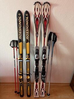 Lyže Atomic a Rossignol s viazanim - 2