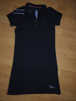 Tommy Hilfiger dámske čierne polo šaty - 2
